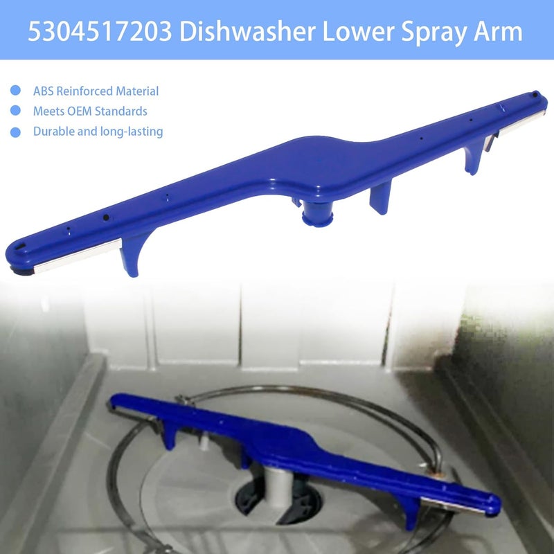 RUITONDA 1545680 5304517203 Dishwasher Lower Spray Arm Compatible with Frigidaire Kenmore Replacement Parts EAP12585623 1545680 154250801 154568002 154414101 4840174 154250901 530450652 1542508 - Image 2